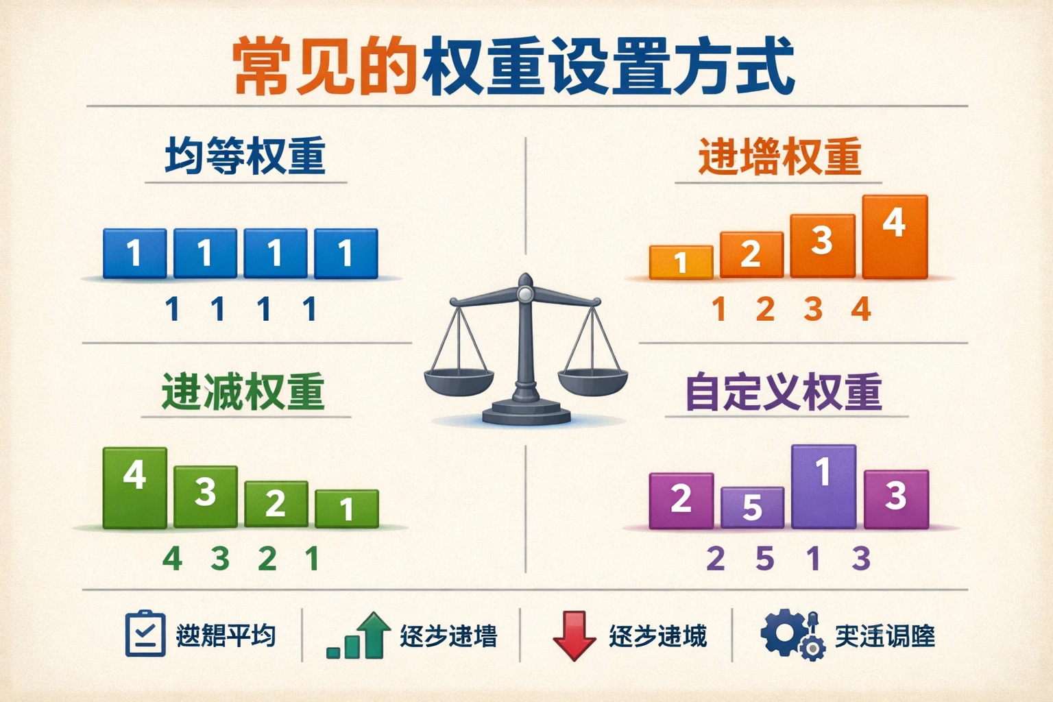 常见的权重设置方式