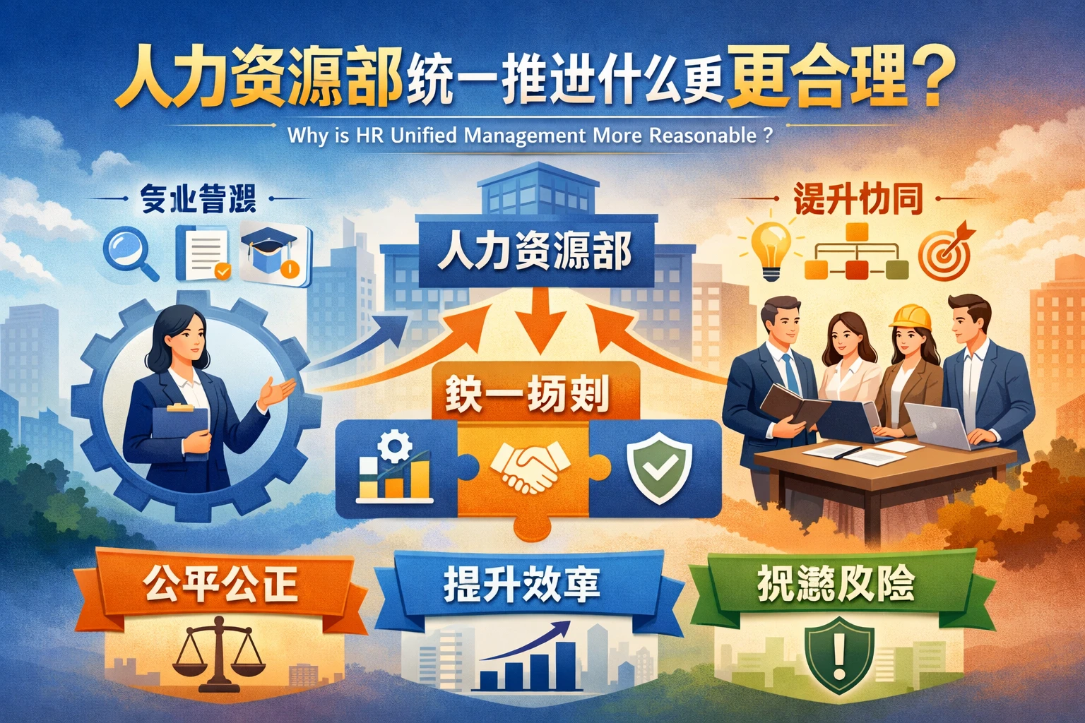 人力资源部统一推进为什么更合理