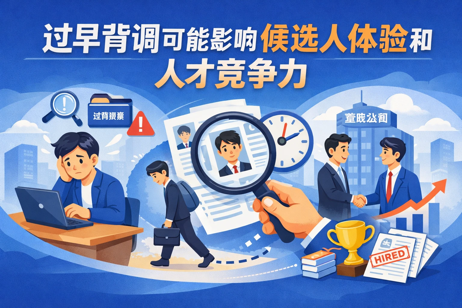 过早背调可能影响候选人体验和人才竞争力