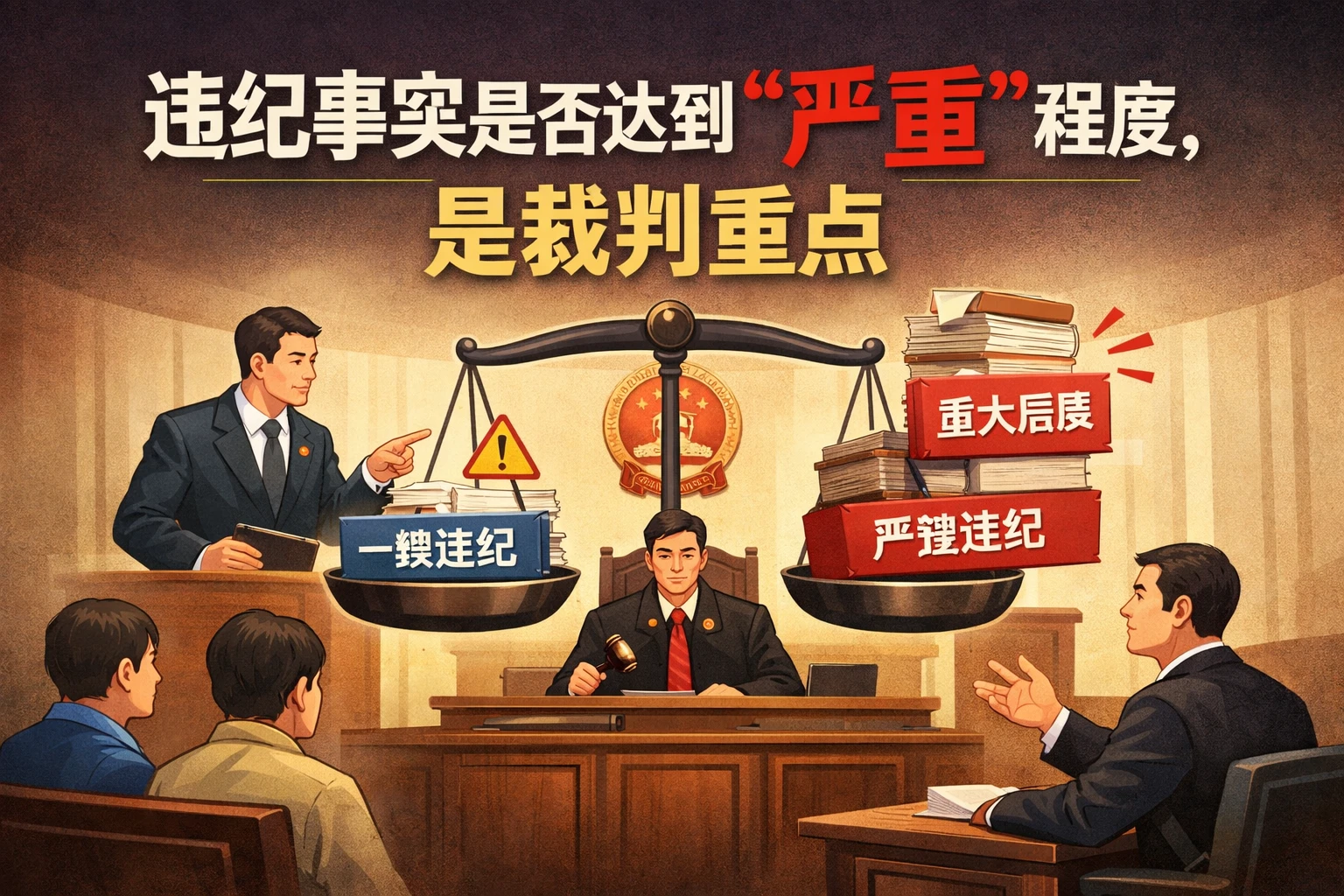 违纪事实是否达到“严重”程度，是裁判重点