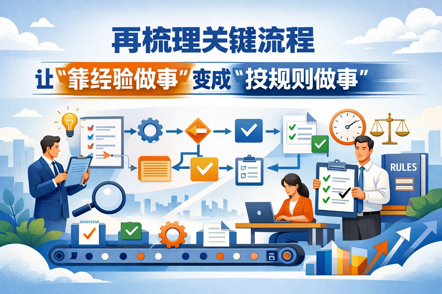 再梳理关键流程，让“靠经验做事”变成“按规则做事”