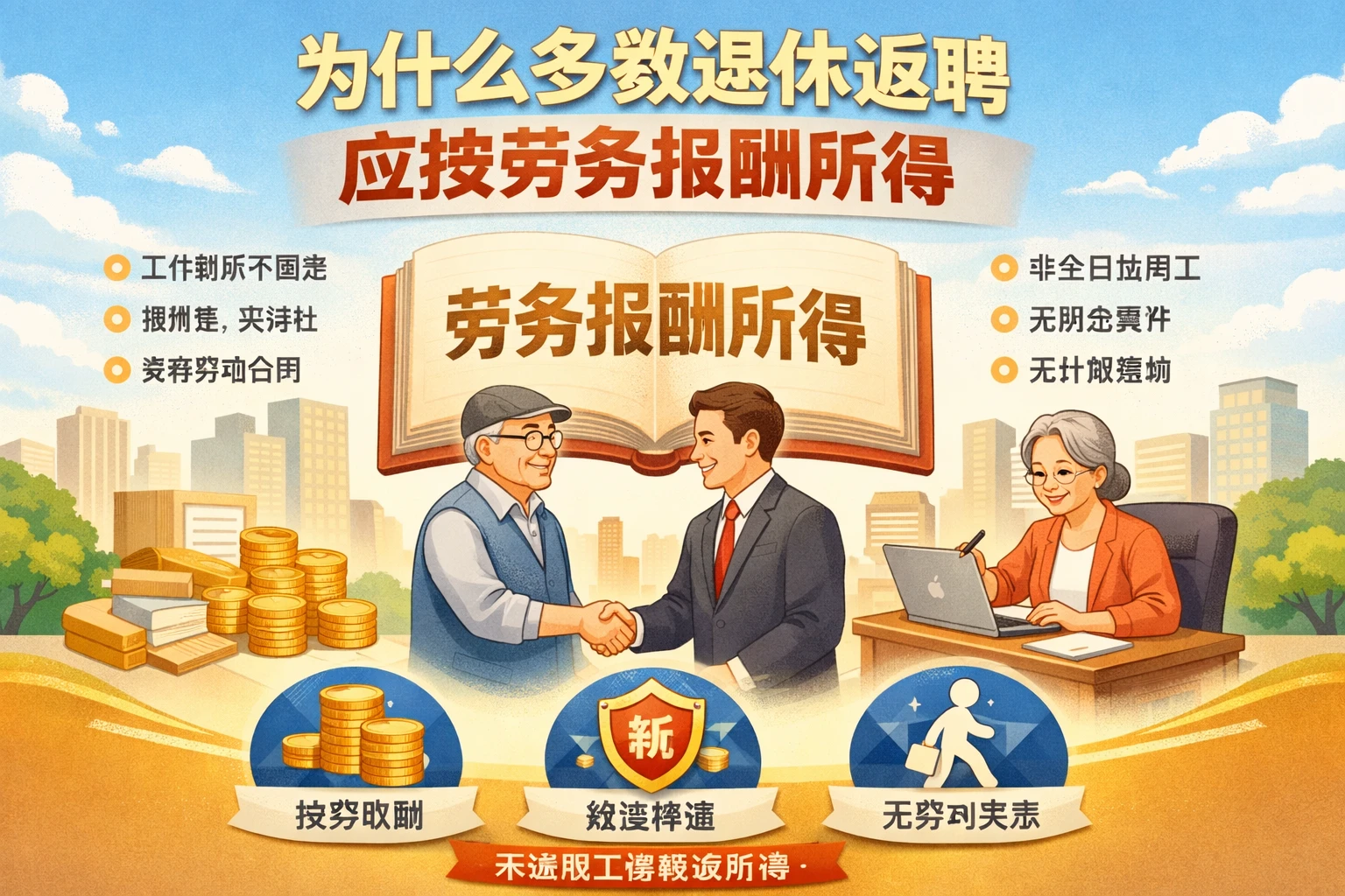 为什么多数退休返聘应按劳务报酬所得