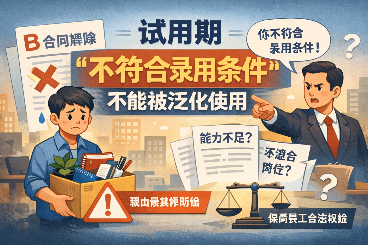 试用期“不符合录用条件”不能被泛化使用