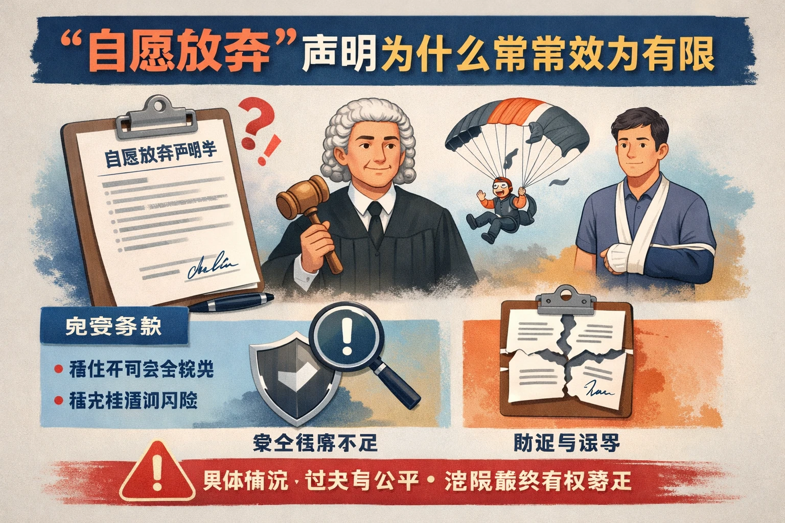 “自愿放弃”声明为什么常常效力有限