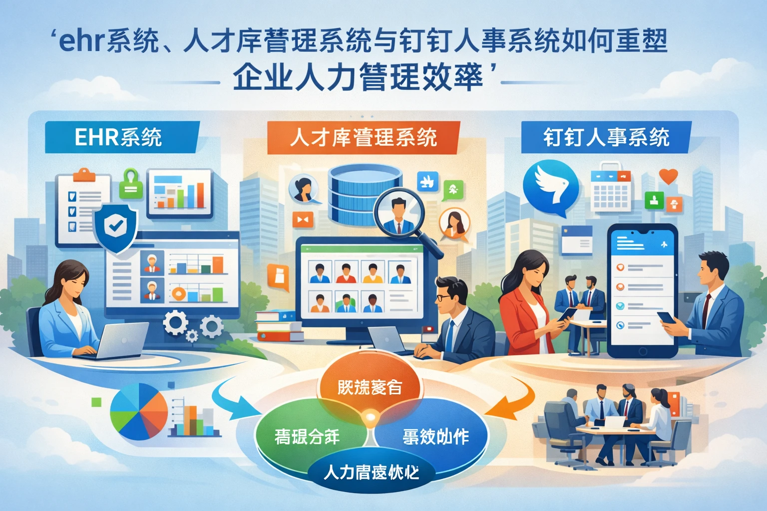 ehr系统、人才库管理系统与钉钉人事系统如何重塑企业人力管理效率