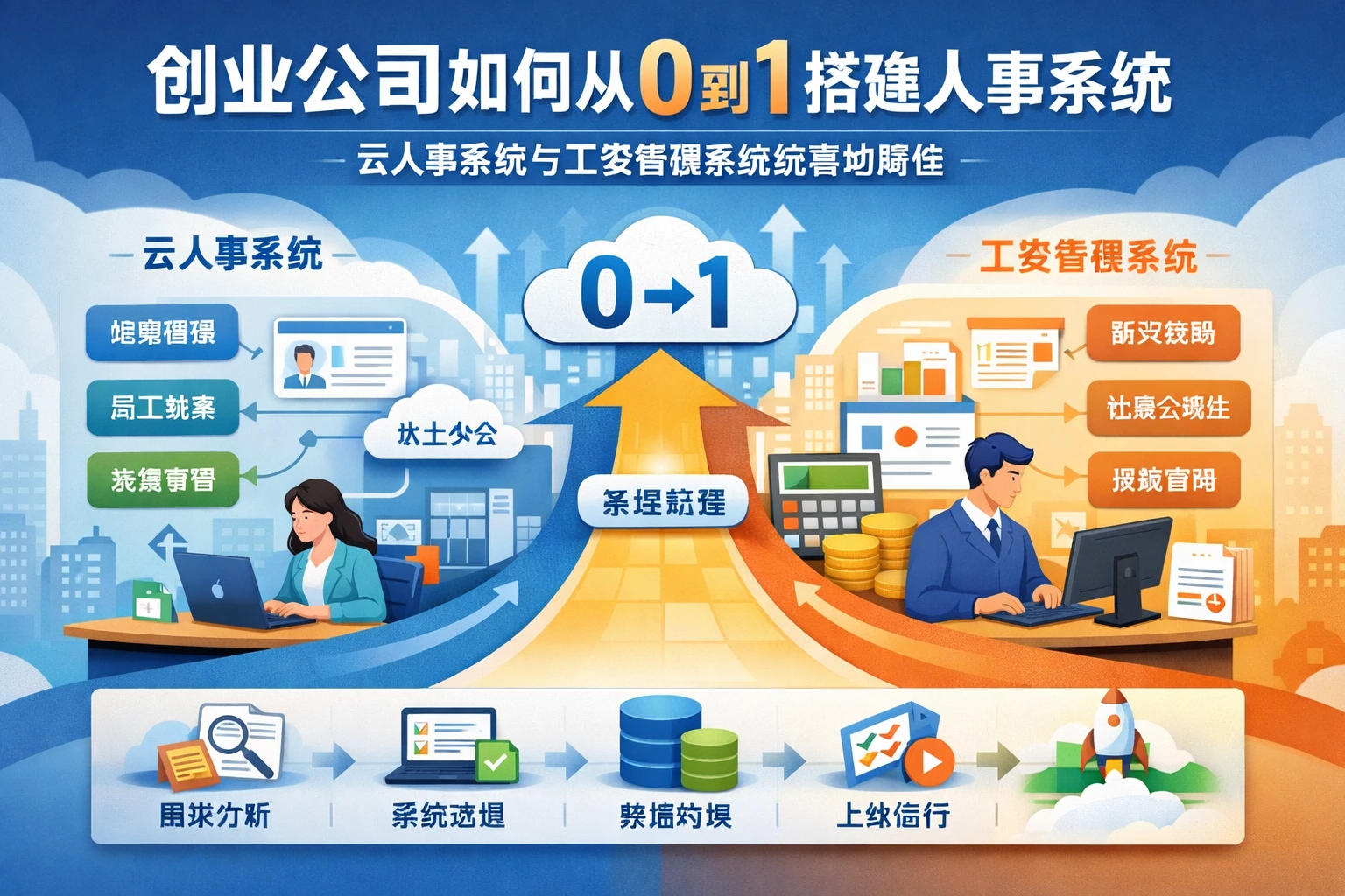 创业公司如何从0到1搭建人事系统：云人事系统与工资管理系统的落地路径