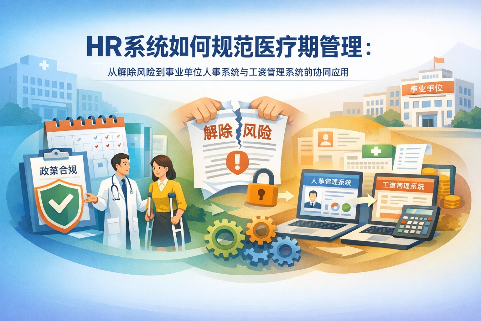 HR系统如何规范医疗期管理：从解除风险到事业单位人事系统与工资管理系统的协同应用