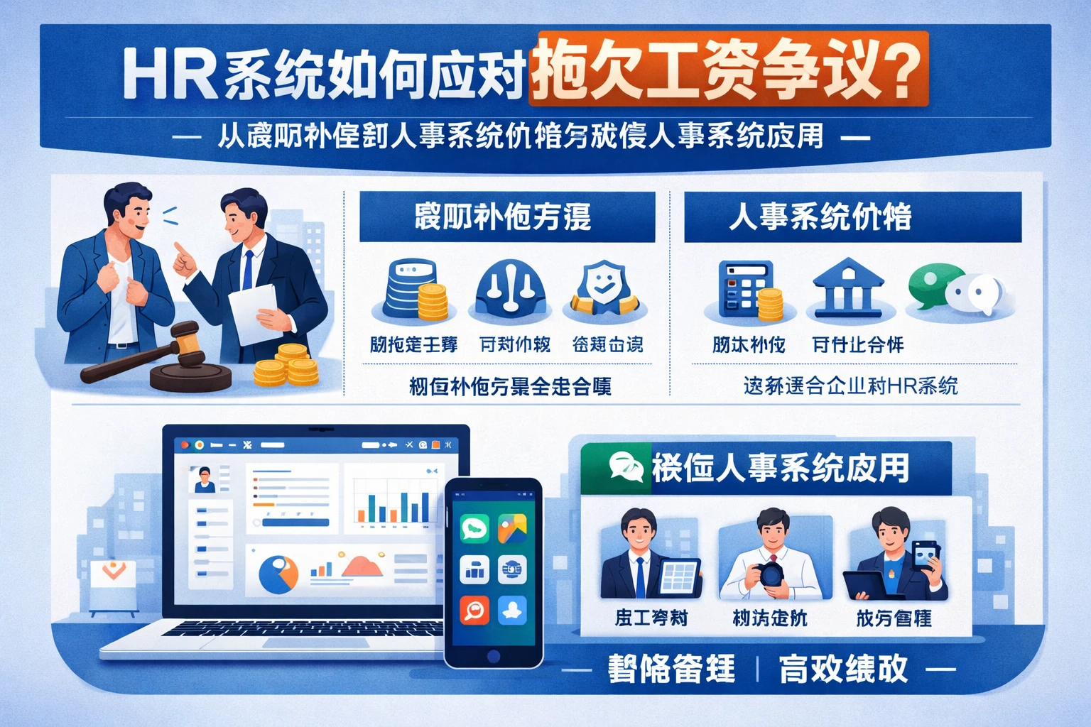 HR系统如何应对拖欠工资争议：从离职补偿到人事系统价格与微信人事系统应用