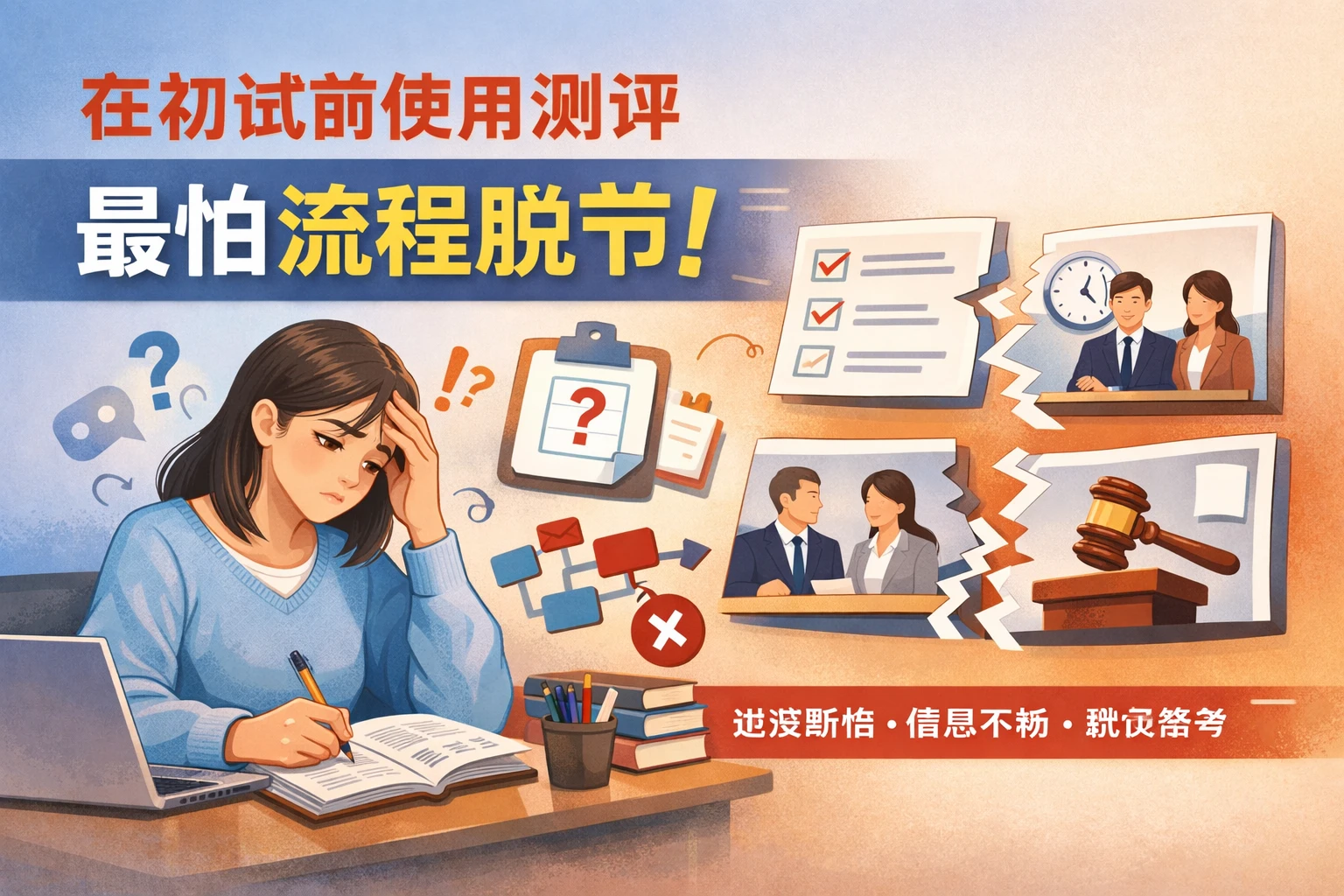 在初试前使用测评，最怕流程脱节
