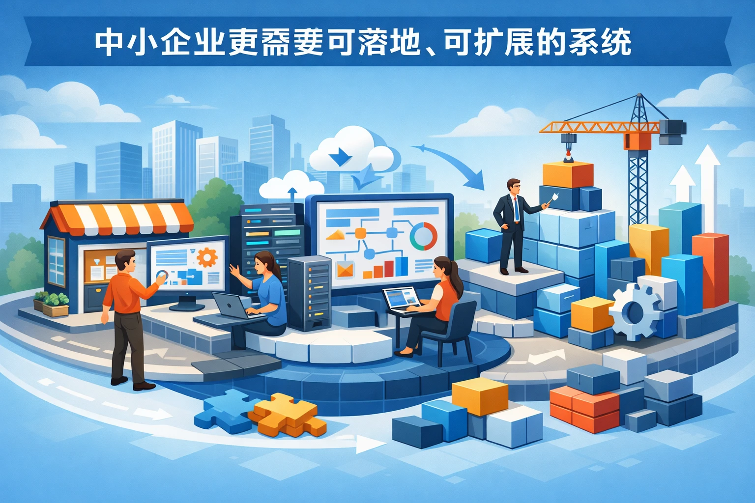 中小企业更需要可落地、可扩展的系统