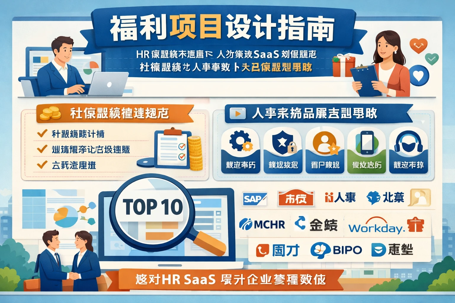 HR管理软件视角下的福利项目设计指南：人力资源SaaS如何规范社保基数与人事系统十大品牌选型思路