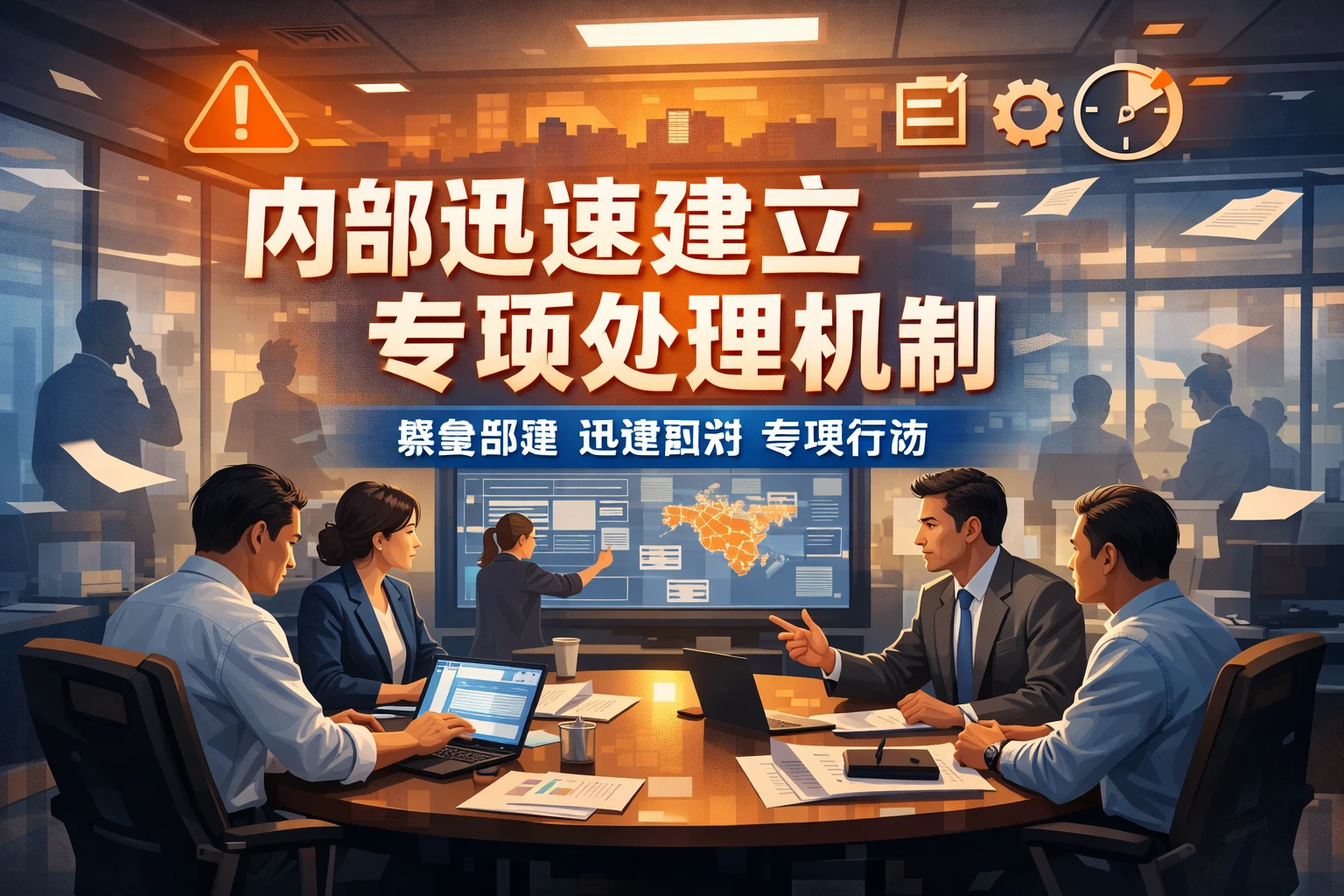 内部迅速建立专项处理机制