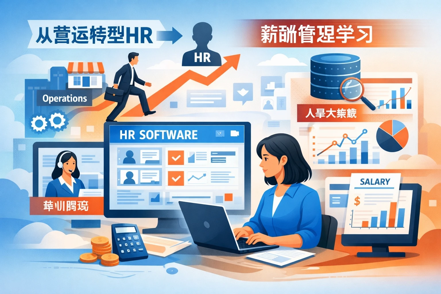 从营运转型HR，如何借助人力资源软件、人事系统培训服务与人事大数据系统系统学习薪酬管理