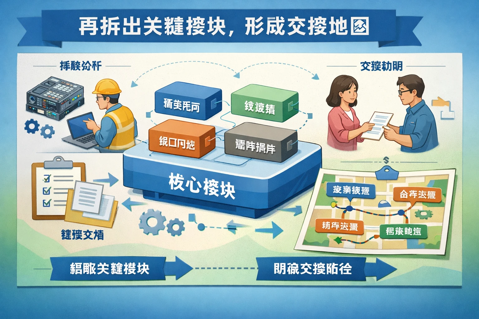 再拆出关键模块，形成交接地图