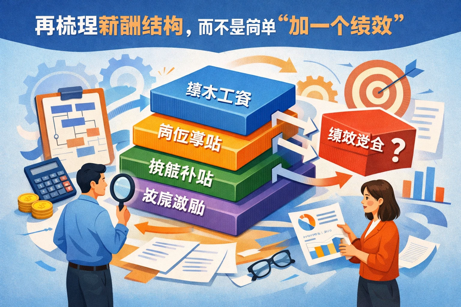 再梳理薪酬结构,而不是简单“加一个绩效”