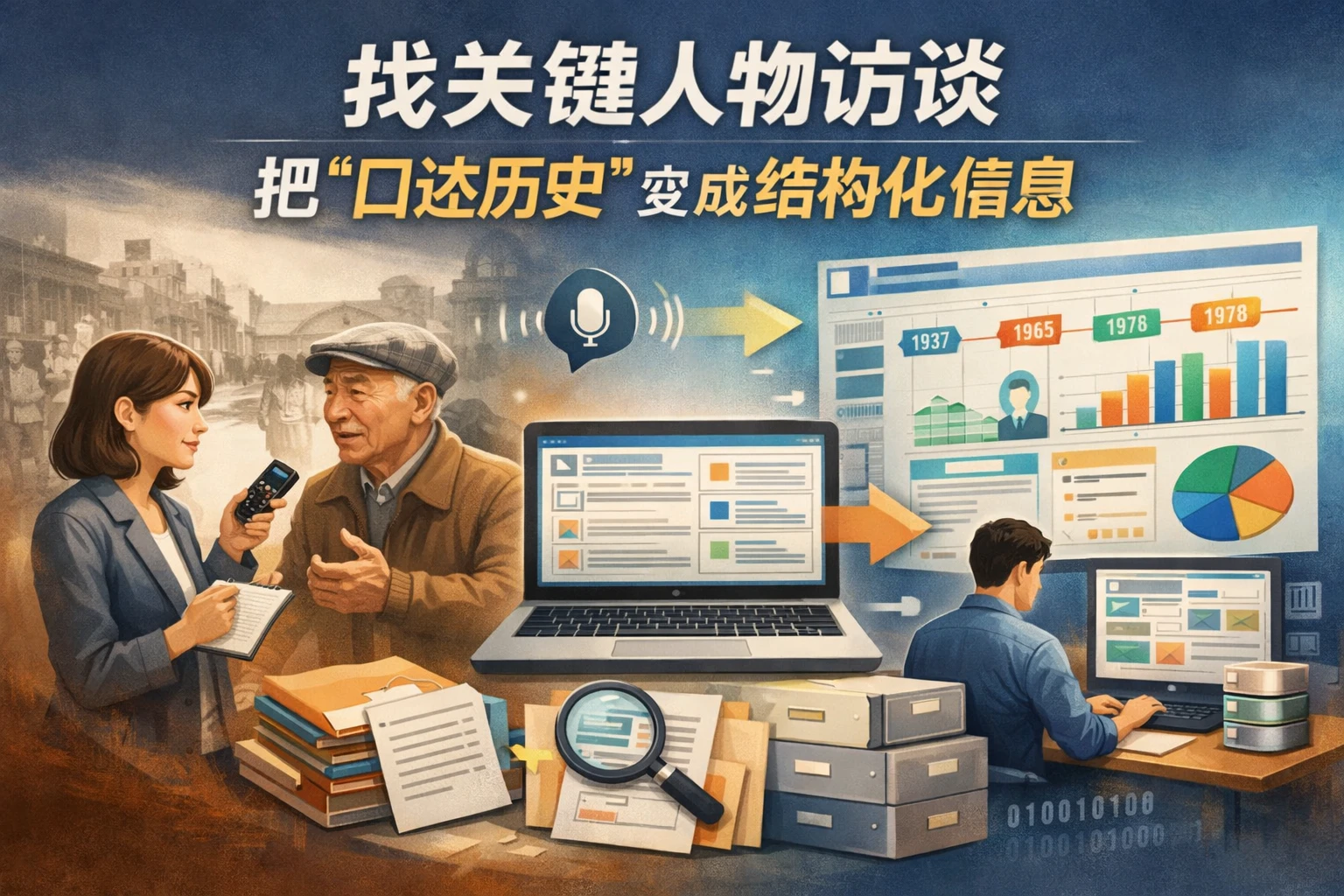 找关键人物访谈,把“口述历史”变成结构化信息