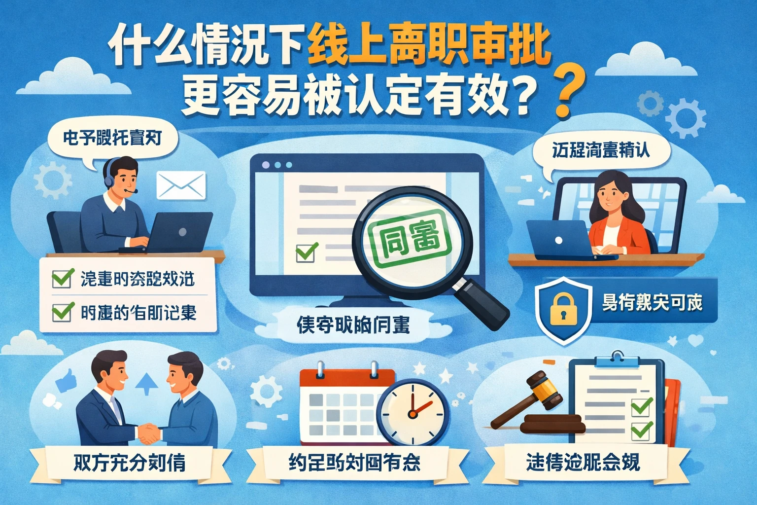 什么情况下线上离职审批更容易被认定有效