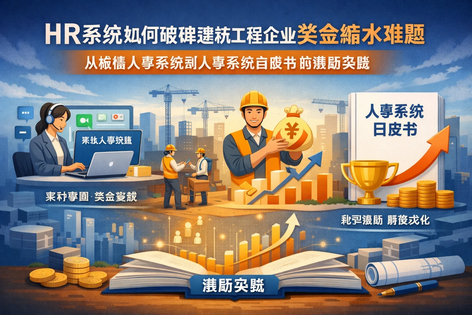 HR系统如何破解建筑工程企业奖金缩水难题：从微信人事系统到人事系统白皮书的激励实践