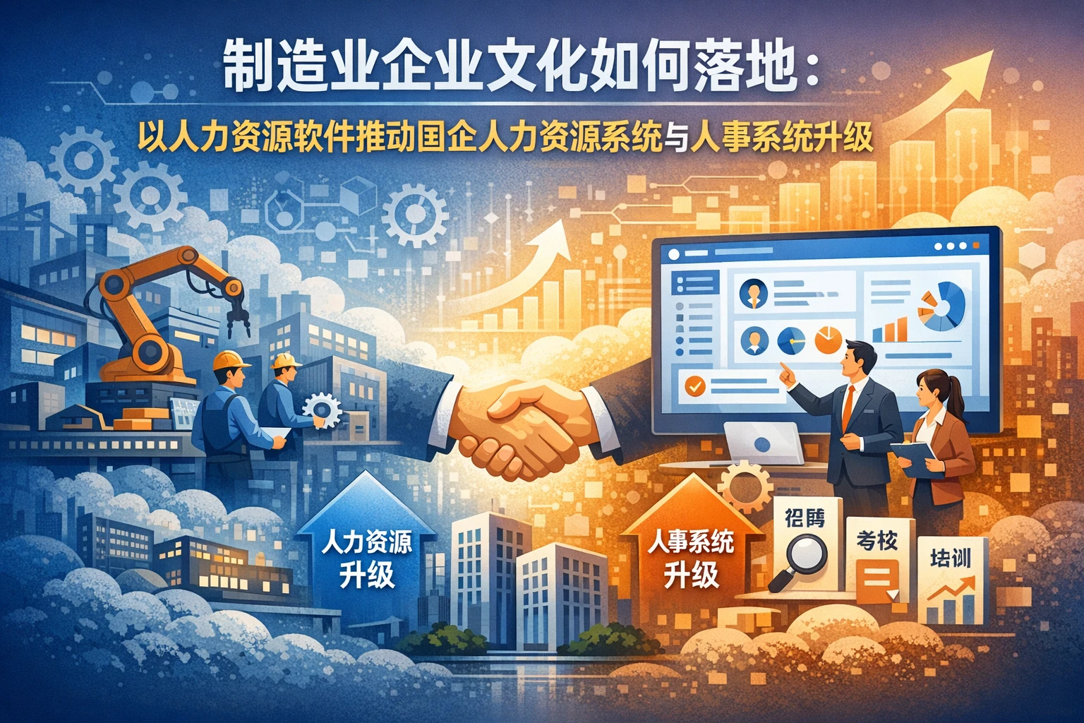 制造业企业文化如何落地:以人力资源软件推动国企人力资源系统与人事系统升级