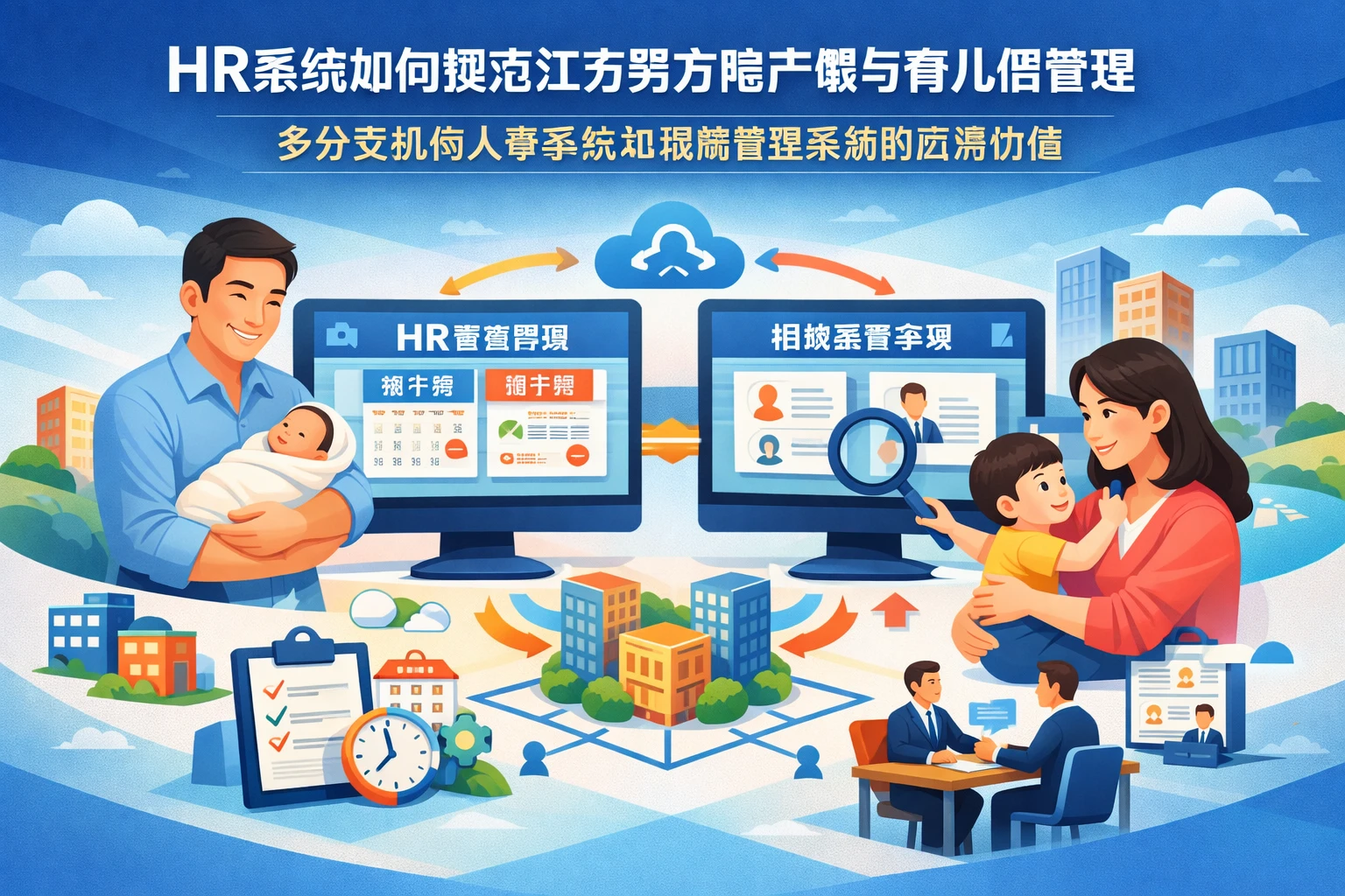 HR系统如何规范江苏男方陪产假与育儿假管理:多分支机构人事系统和招聘管理系统的应用价值