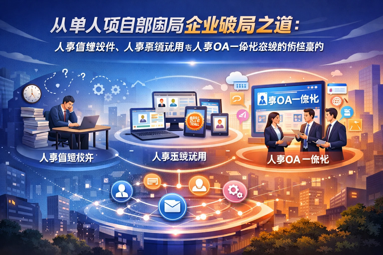 从单人项目部困局看企业破局之道：人事管理软件、人事系统试用与人事OA一体化系统的价值重构