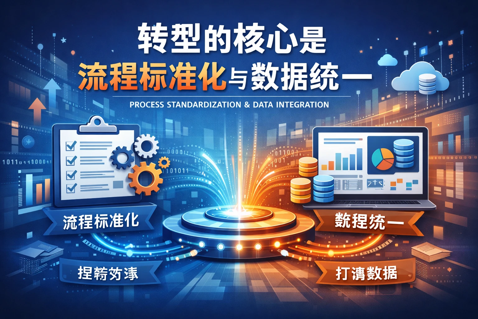 转型的核心是流程标准化与数据统一