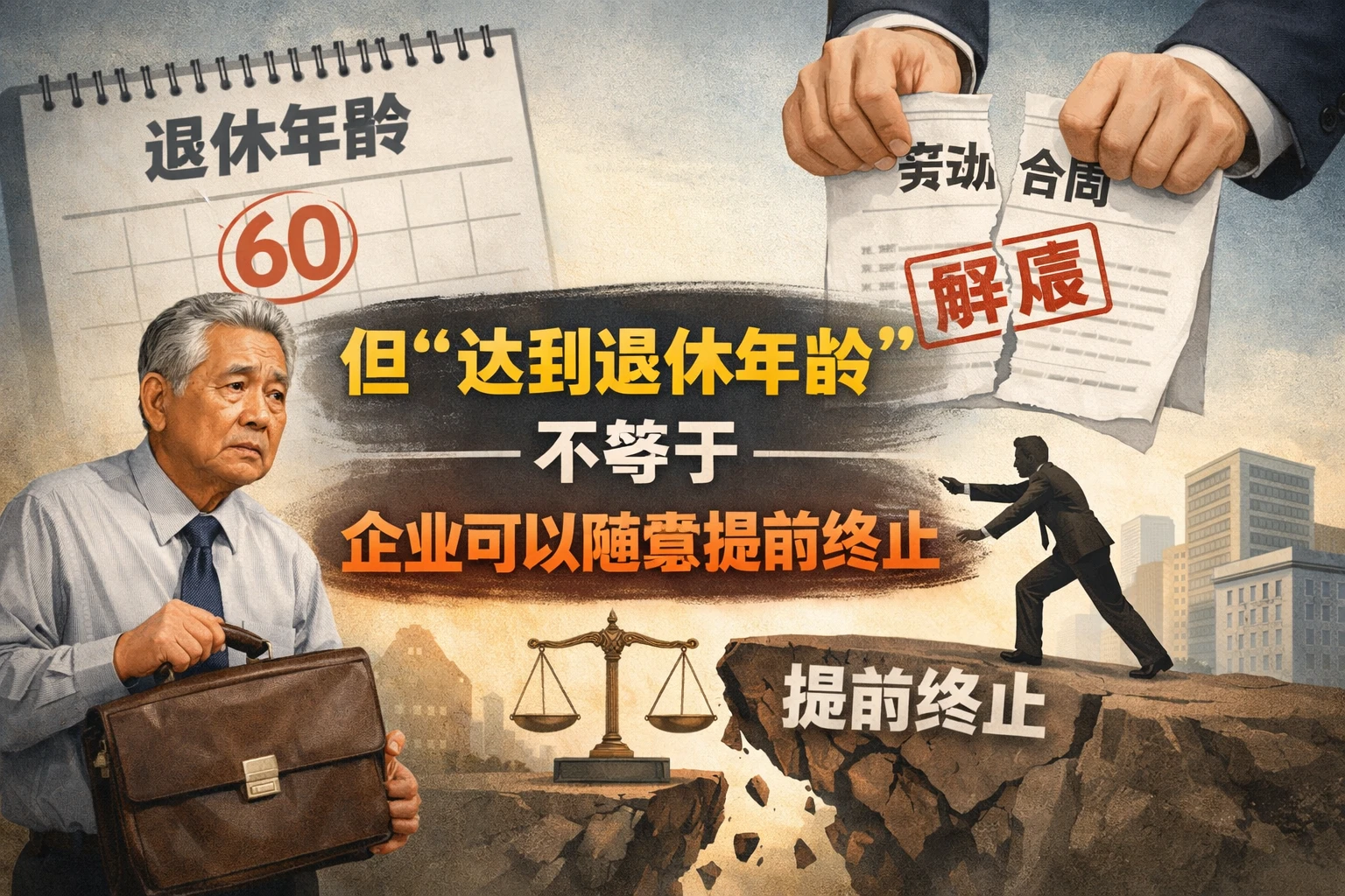 但“达到退休年龄”不等于企业可以随意提前终止