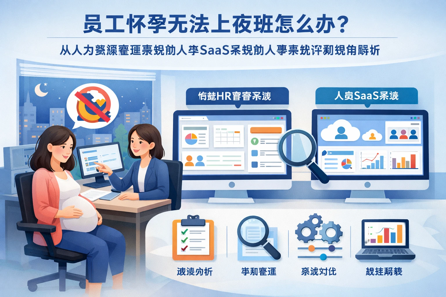员工怀孕无法上夜班怎么办？从人力资源管理系统到人事SaaS系统的人事系统评测视角解析