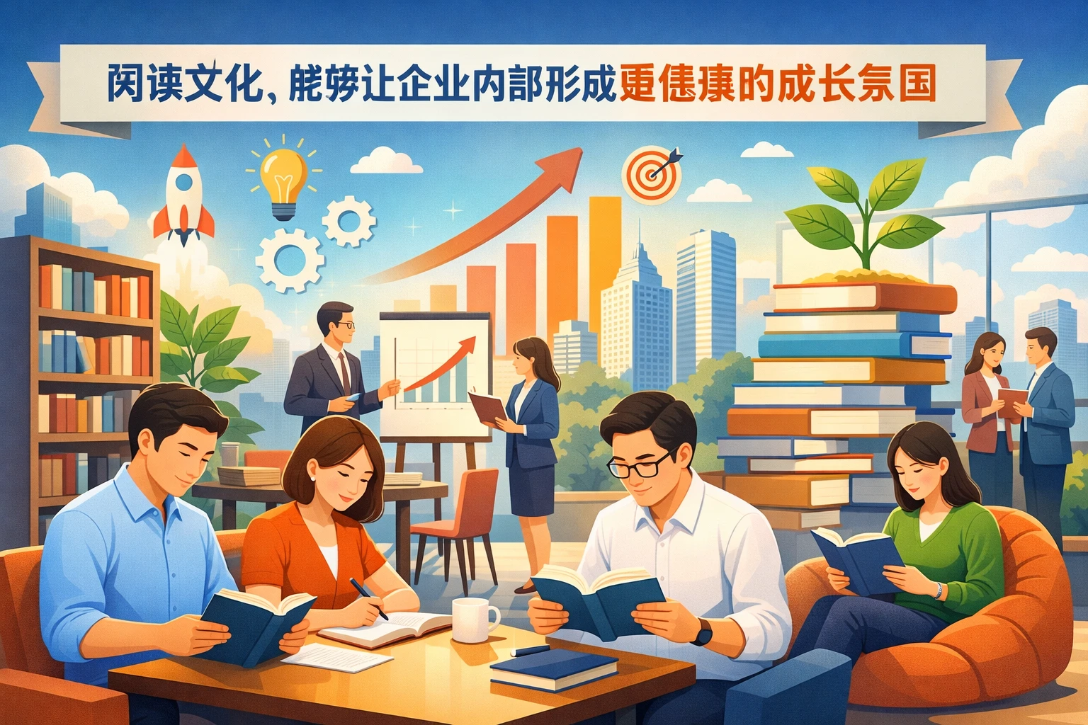 阅读文化，能够让企业内部形成更健康的成长氛围