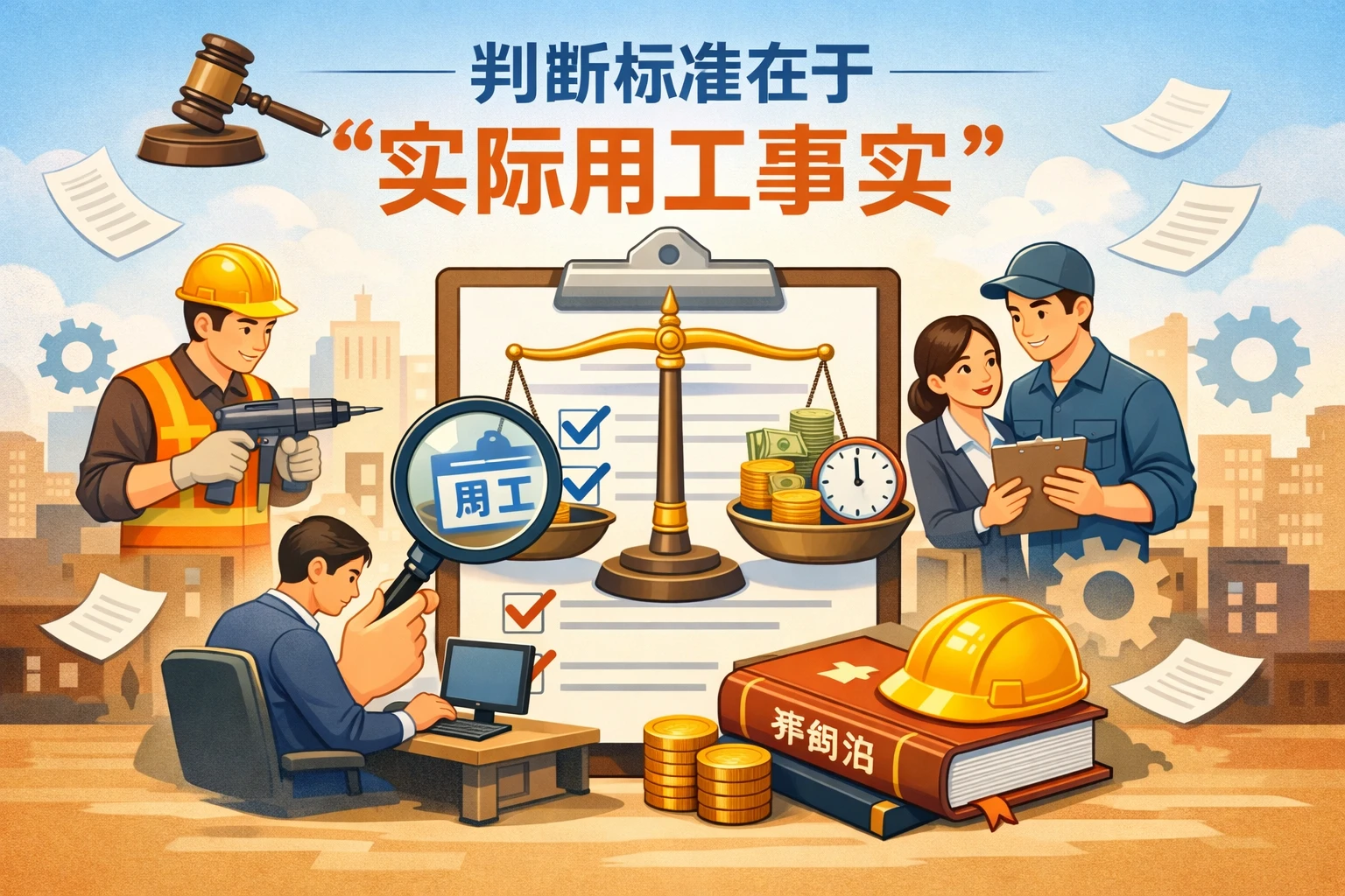 判断标准在于“实际用工事实”