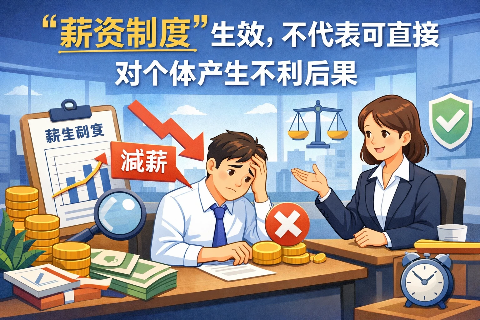 “薪资制度”生效，不代表可直接对个体产生不利后果