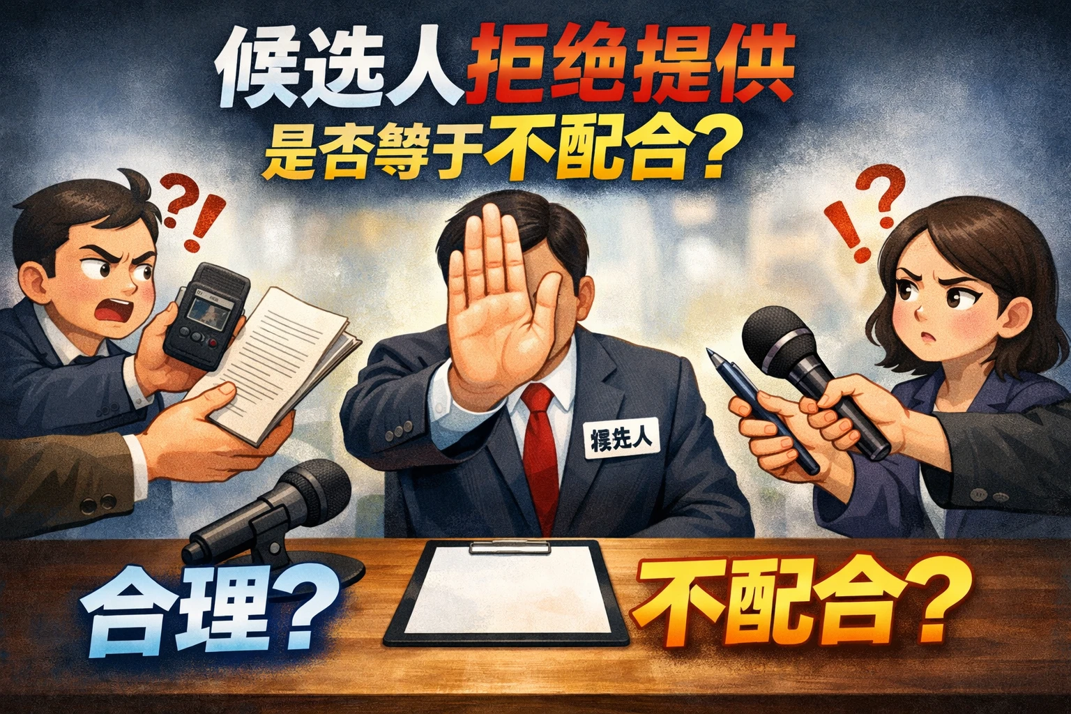 候选人拒绝提供，是否等于不配合