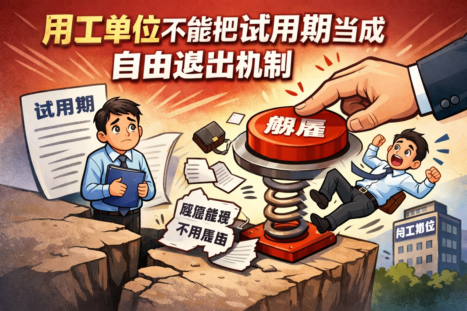 用工单位不能把试用期当成自由退出机制