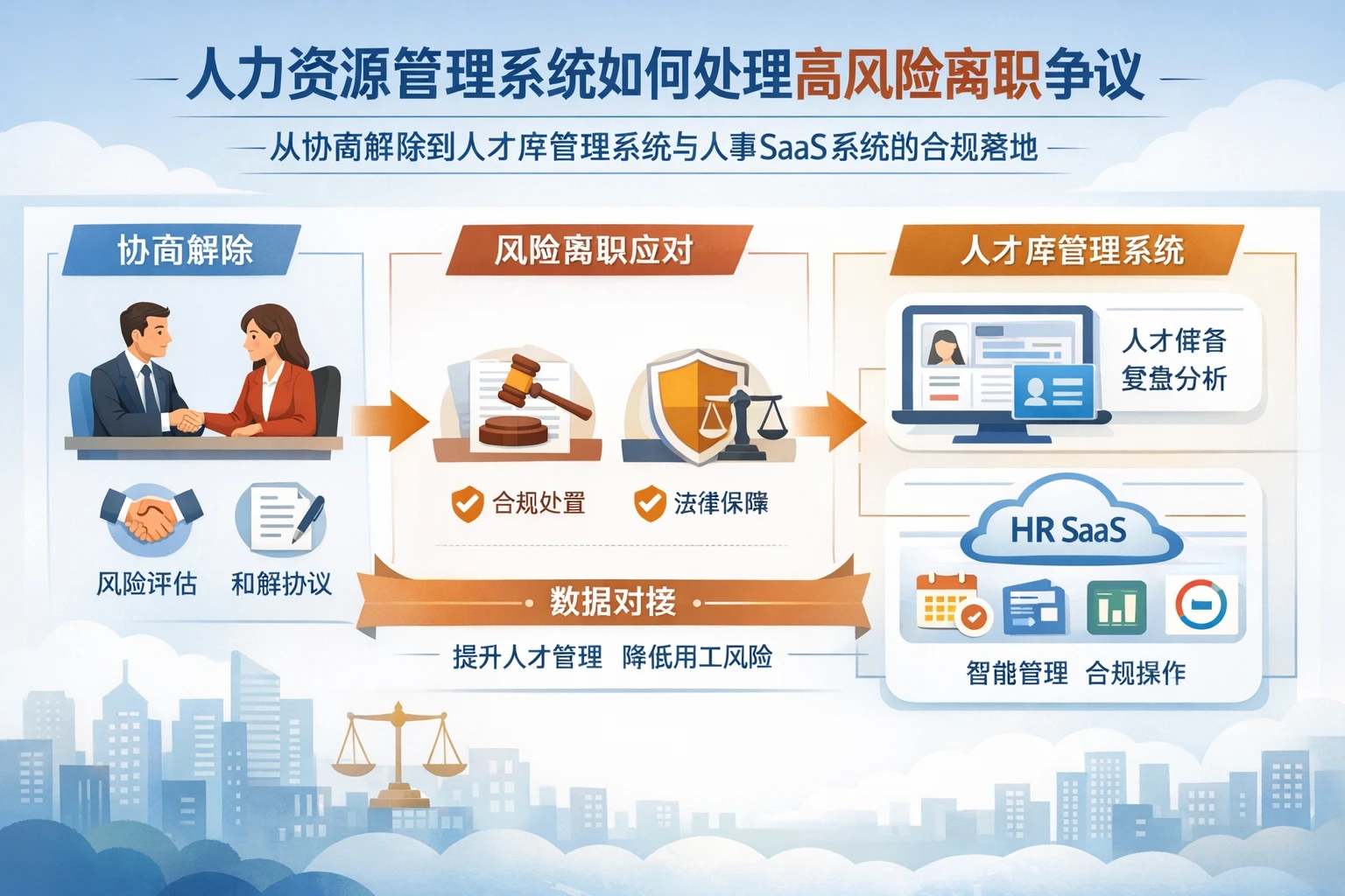 人力资源管理系统如何处理高风险离职争议:从协商解除到人才库管理系统与人事SaaS系统的合规落地