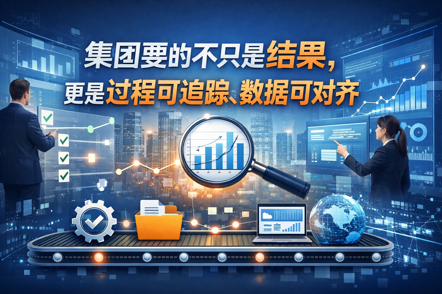 集团要的不只是结果，更是过程可追踪、数据可对齐