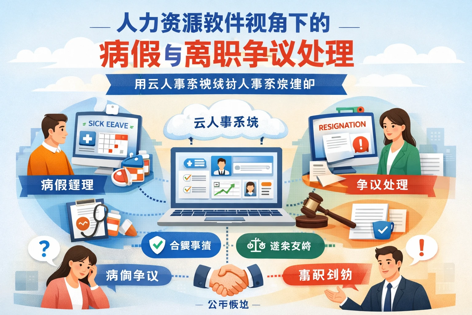 人力资源软件视角下的病假与离职争议处理：用云人事系统做好人事系统维护