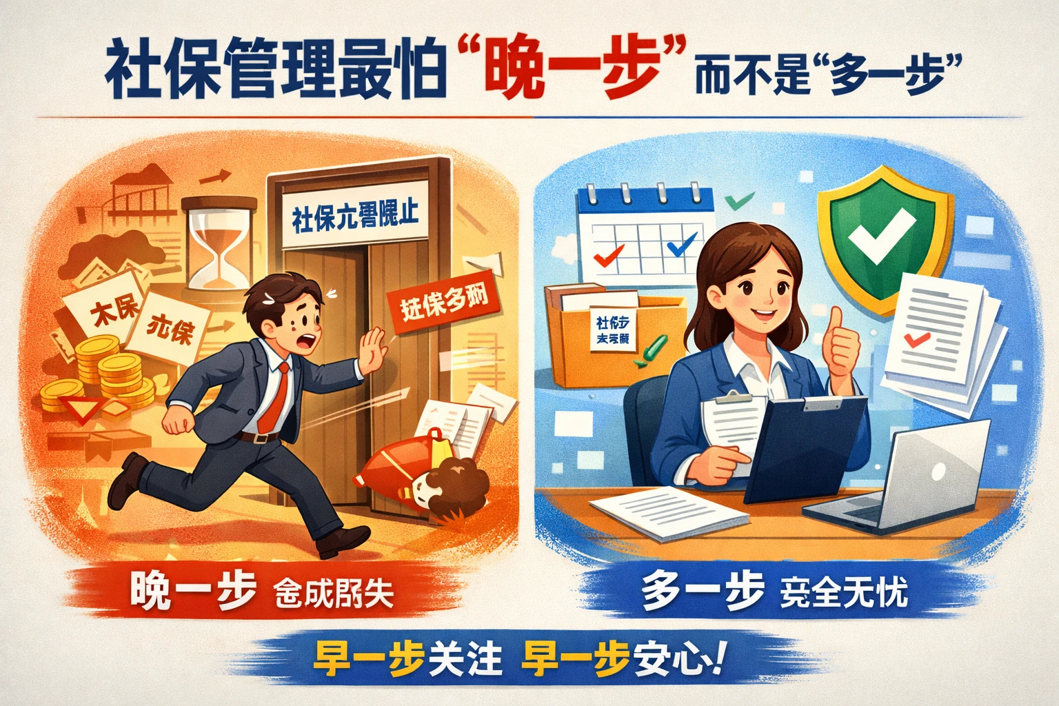 社保管理最怕“晚一步”，而不是“多一步”