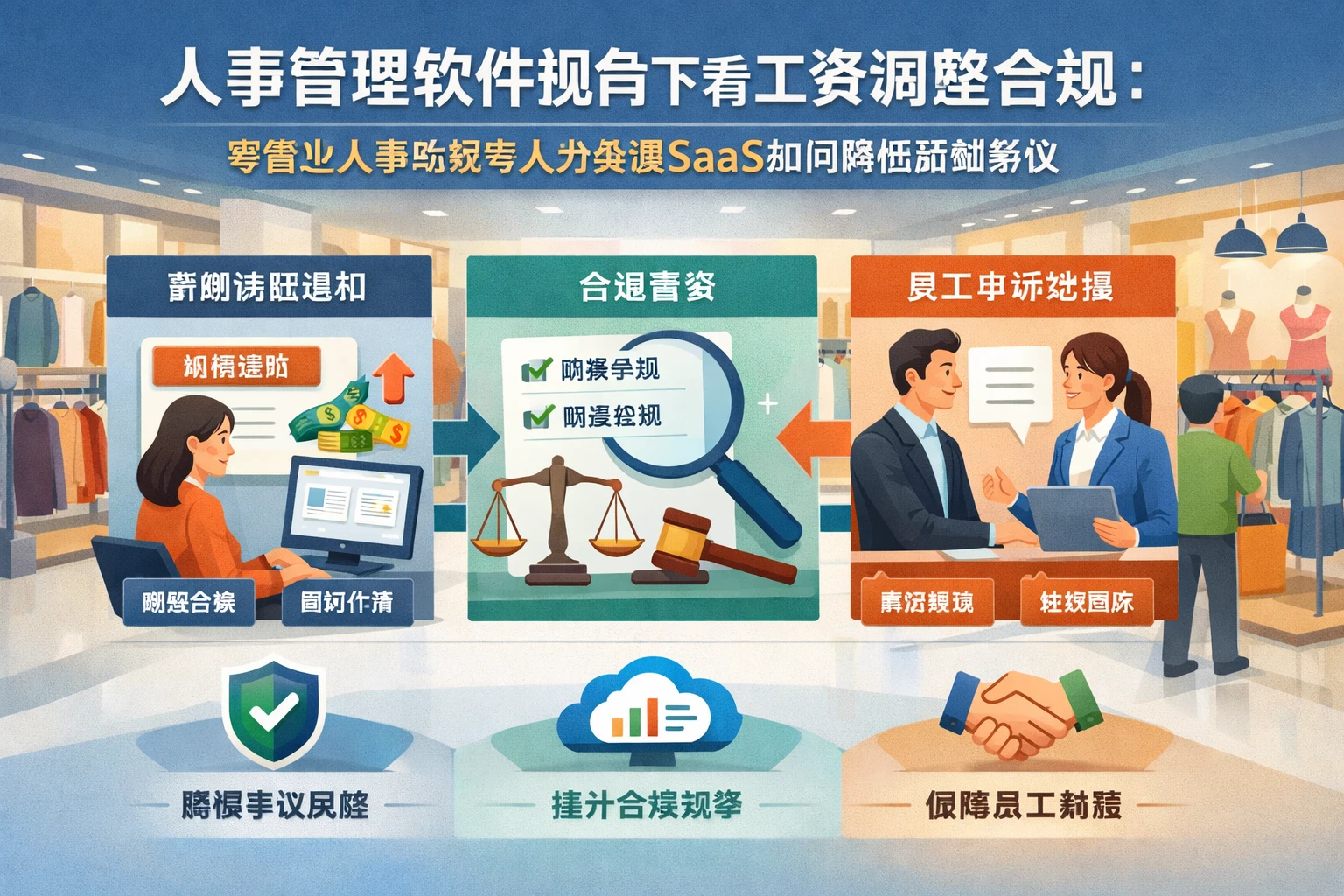 人事管理软件视角下看工资调整合规：零售业人事系统与人力资源SaaS如何降低薪酬争议
