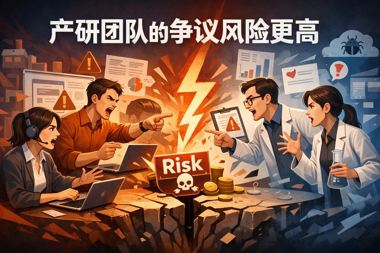产研团队的争议风险更高