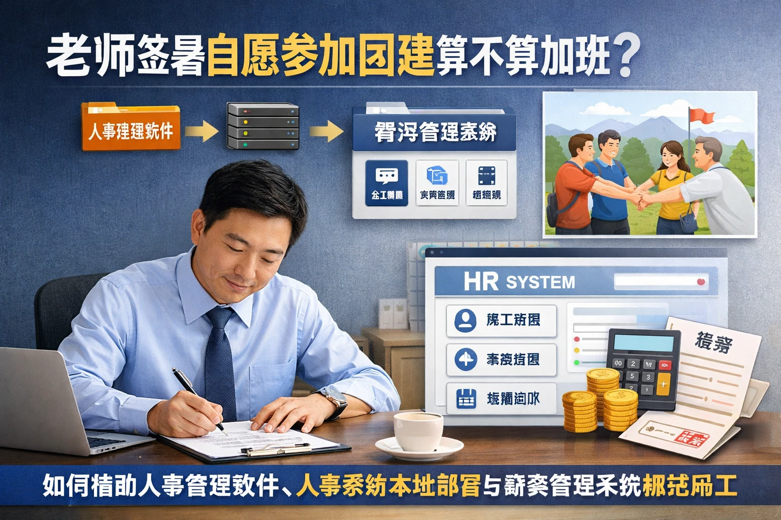 老师签署自愿参加团建算不算加班?如何借助人事管理软件、人事系统本地部署与薪资管理系统规范用工