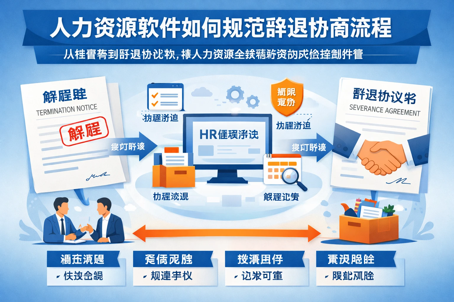 人力资源软件如何规范辞退协商流程：从解雇单到辞退协议书，看人力资源全流程系统的风险控制价值