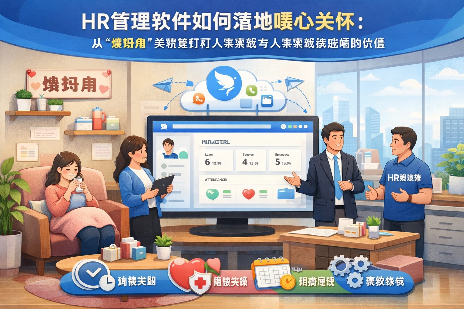 HR管理软件如何落地暖心关怀：从“姨妈角”实践看钉钉人事系统与人事系统供应商的价值