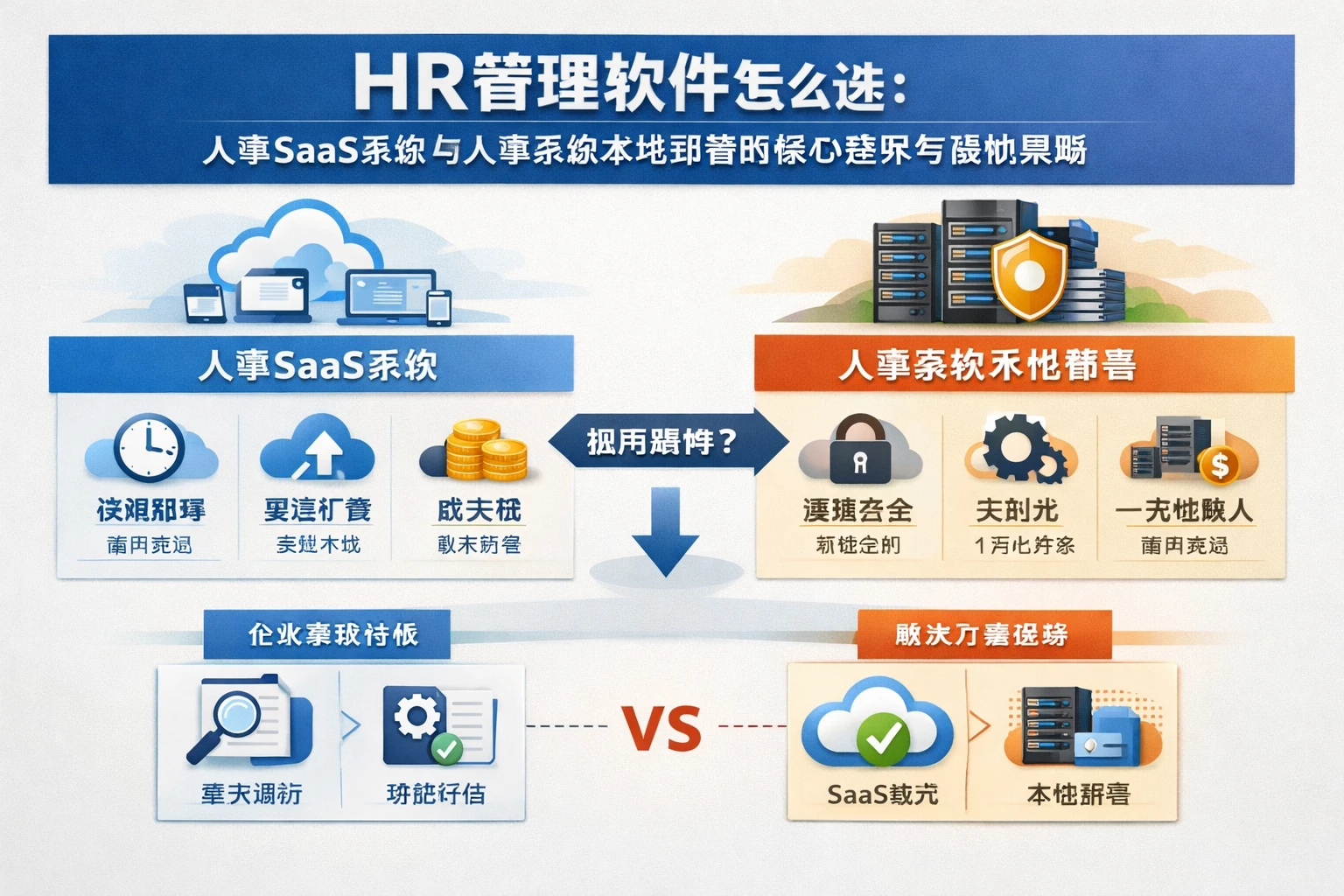 HR管理软件怎么选：人事SaaS系统与人事系统本地部署的核心差异与落地思路