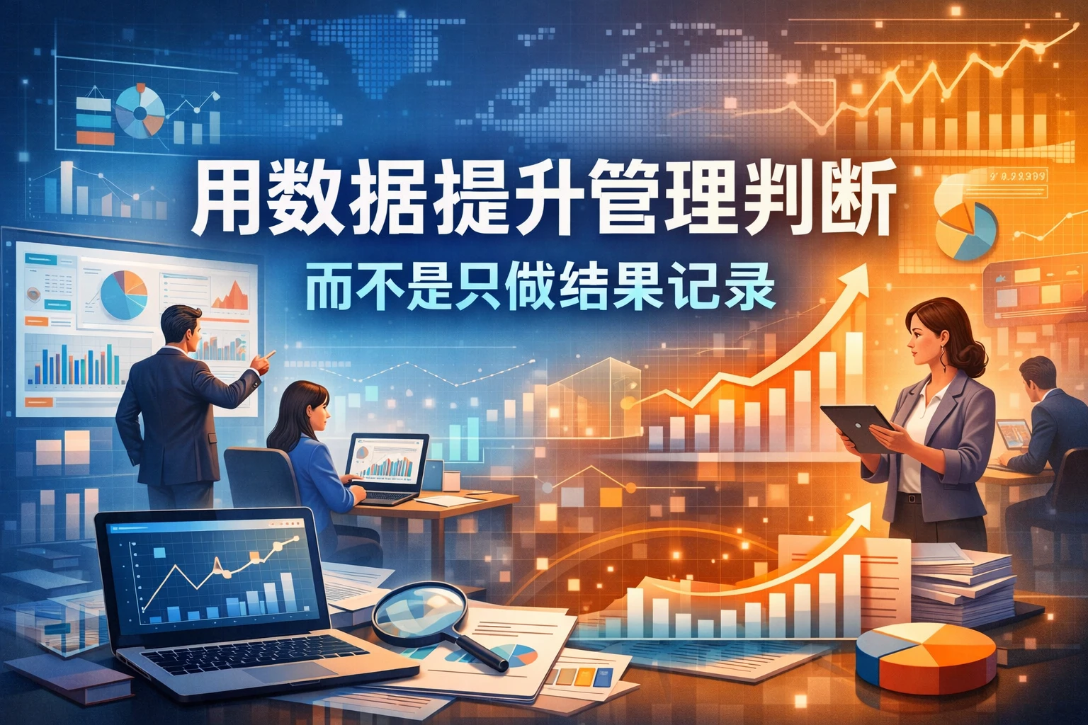 用数据提升管理判断，而不是只做结果记录