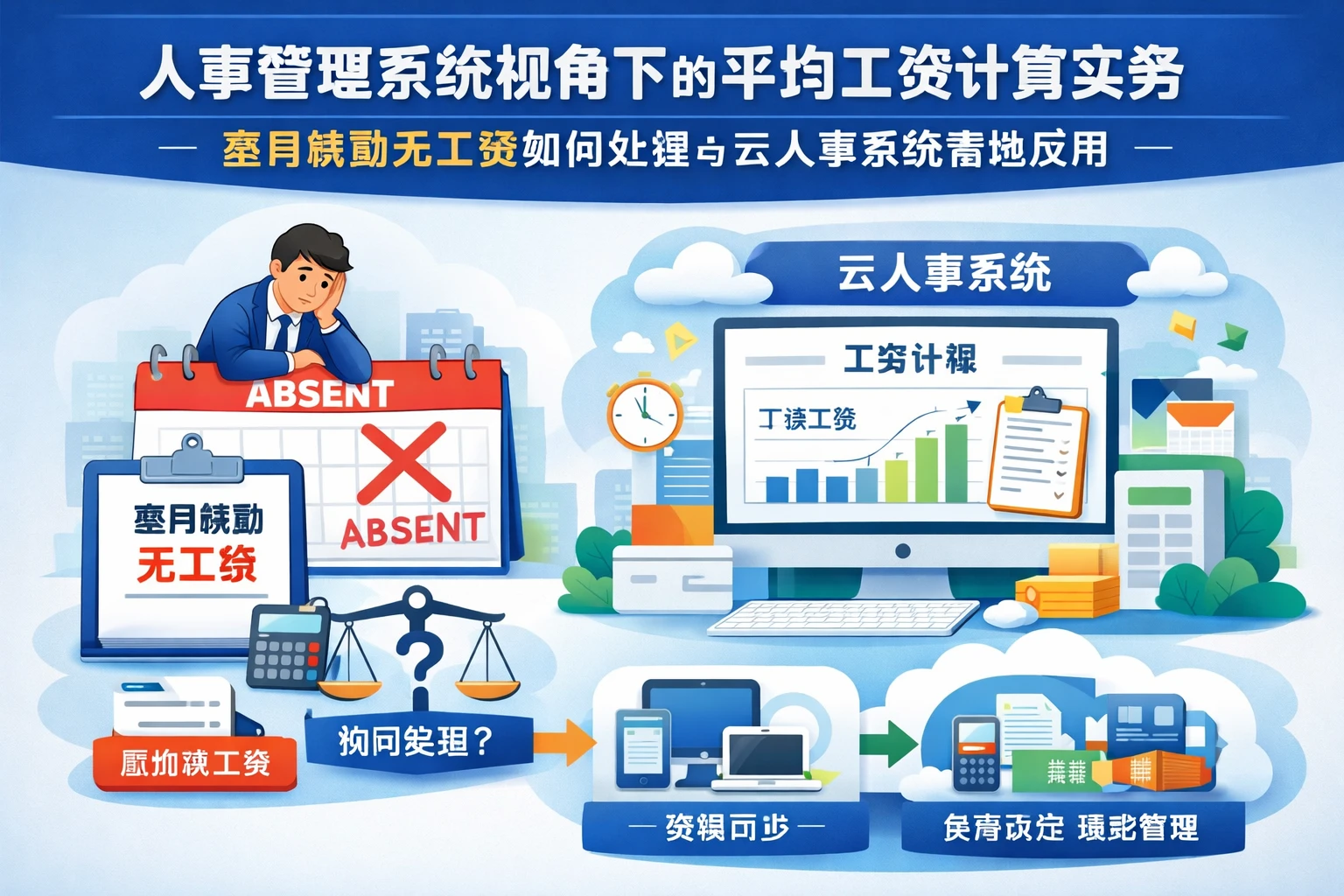 人事管理系统视角下的平均工资计算实务:整月缺勤无工资如何处理与云人事系统落地应用