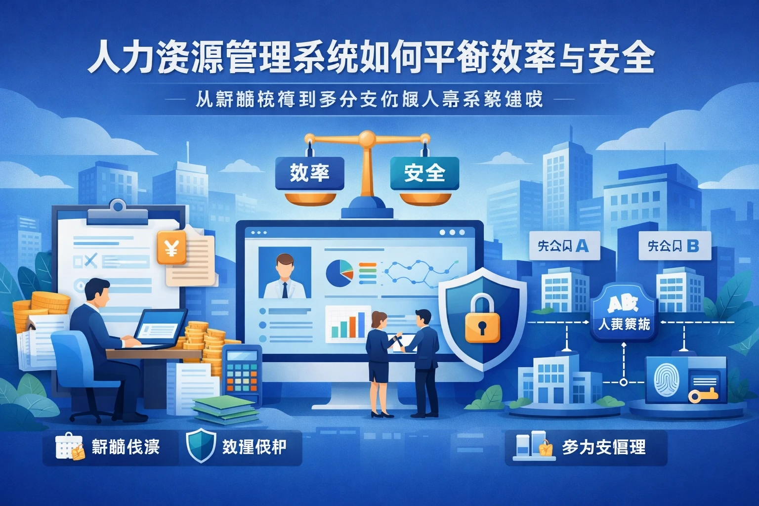 人力资源管理系统如何平衡效率与安全：从薪酬核算到多分支机构人事系统建设