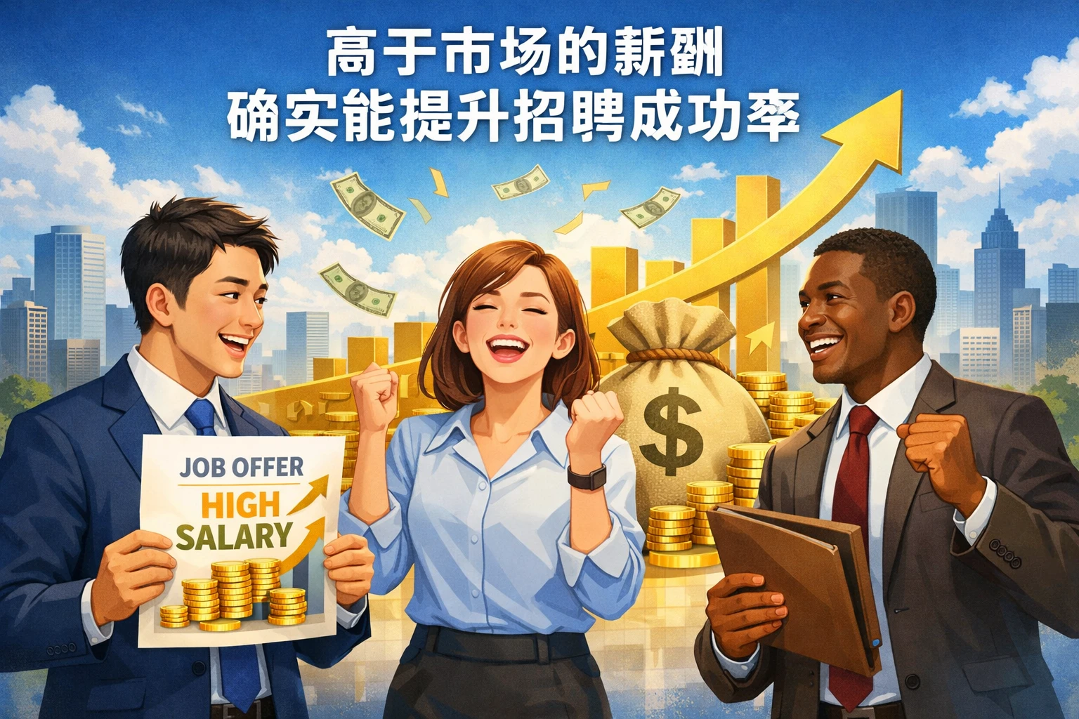 2. 高于市场的薪酬，确实能提升招聘成功率