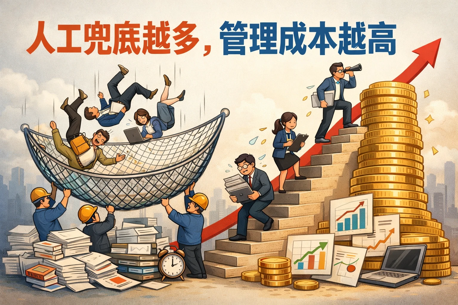 人工兜底越多,管理成本越高