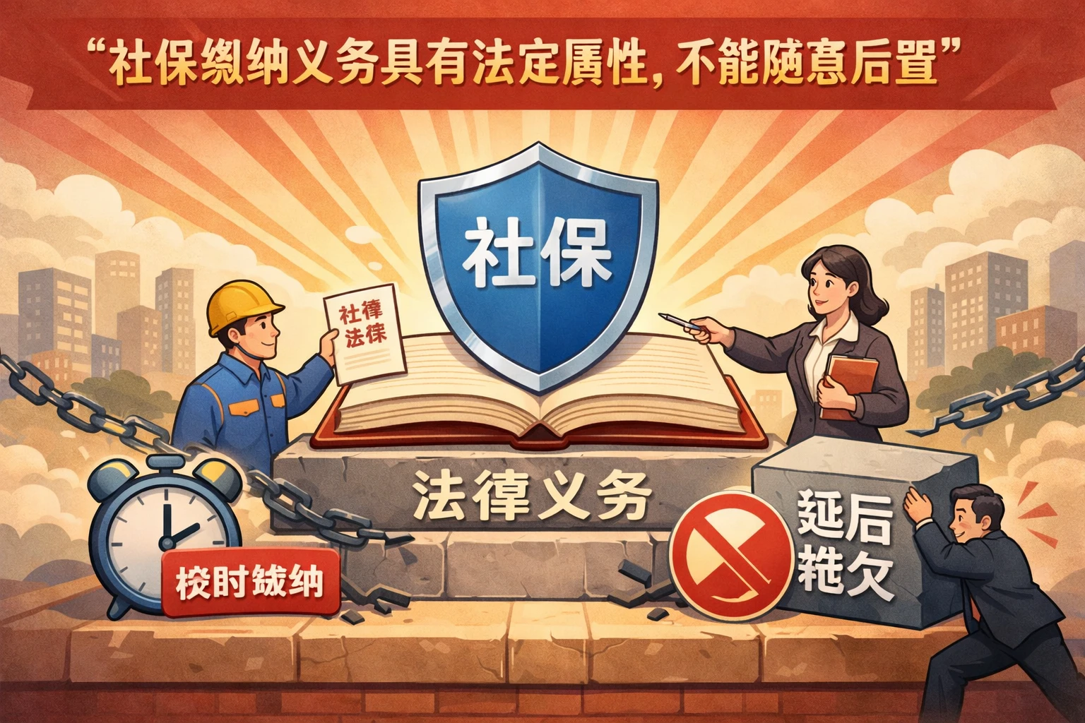 社保缴纳义务具有法定属性，不能随意后置