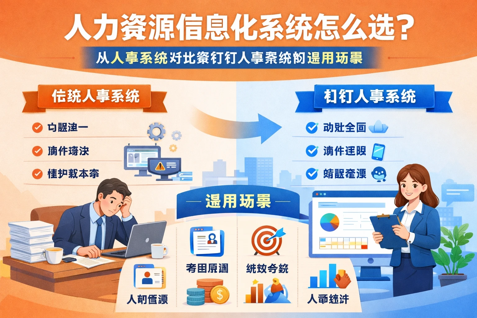 人力资源信息化系统怎么选？从人事系统对比看钉钉人事系统的适用场景